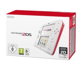 45496501457 Console 2DS Rouge Et Blanche
