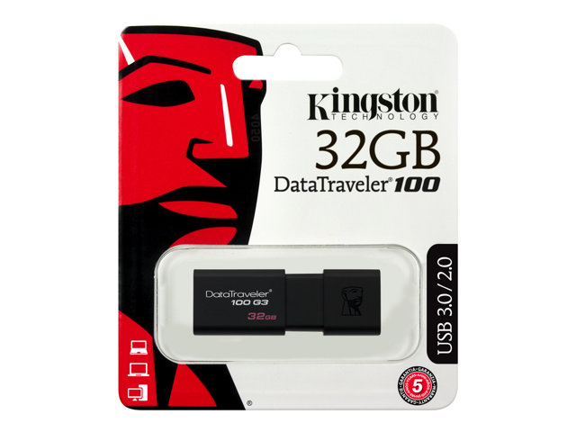 740617211719 Carte Memoire Usb Kingston Datatraveler 100 32 GB