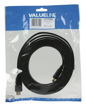 5412810181544 Cable HDMI High Speed Flat Black 3 M Value line
