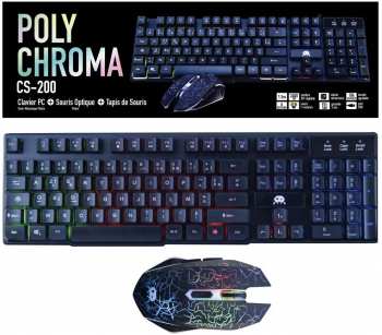 3760178628341 Pack Clavier/Souris/Tapis Polychroma Compatible PS4