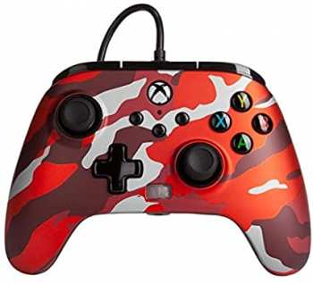 617885025075 Manette Filaire Power A camouflage red  Xbox Xbox One