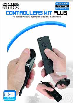 6921669810523 Manette Wii + Nunchuck Noire Minibirds