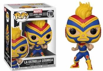 889698538725 Figurine Funko Pop - Marvel Lucha Libre 710 - Captain Marvel La Estrella Cosmica