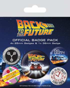 5050293805597 Pack De 5 Badges Retour Vers Le Futur