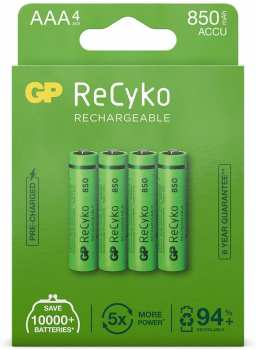4891199199615 Pack 4 Piles Rechargeables AAA 850 Mah Gp Recyko