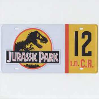 5510109273 Plaque D Immatriculation Jurassic Park