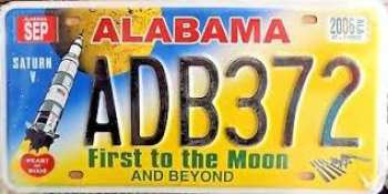 5510109326 Plaque D Immatriculation Americaine Alabama