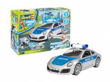 4009803008189 Revell Junior Kit - Porsche 911 Carrera S Polizei - Construit Un Vehicule