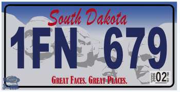 5510109389 Plaque South Dakota Great faces Great Places