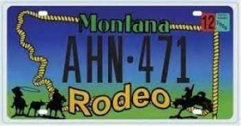 5510109393 Plaque D Immatriculation Montana Rodeo