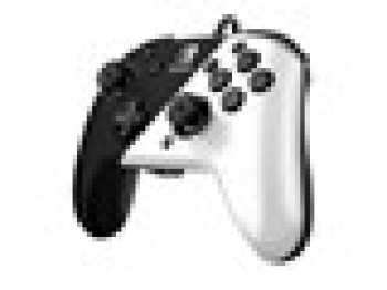 708056068769 Manette Filaire Switch - Official Faceoff Deluxe Audio Noir Et Blanc