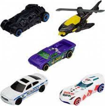 887961949322 Hot Wheels - Voiture Miniatures Batman 5 Vehicules