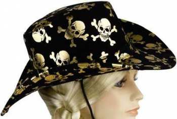 4009775299141 Chapeau Cowboy Pirate Squelette