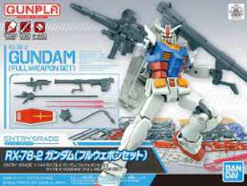 4573102620330 GUNDAM - EG 1/144 Gundam RX-78-2 Full Weapon Set - Model Kit
