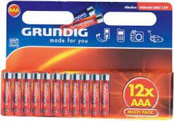 8711252516776 Pack 12 Piles Grundig (double a)