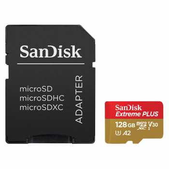 5510110145 Carte Micro Sd 128 Gigas + Adaptateur Sandisk Extreme A2