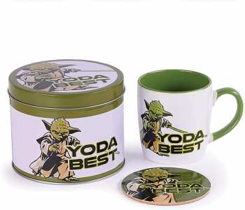 5050293854656 Star Wars - Yoda Best Boite En Metal Avec Mug Et Sous-verre
