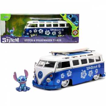 4006333079542 Stitch - Van Volkswagen T1 Bus Avec Figurine Miniatures 1 24