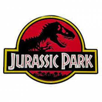 3665361052609 Jurassic Park - Logo - Plaque Metal 28x38cm