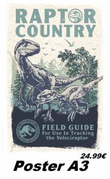 5060662469862 Jurassic World - Raptor Country - Art Print Edition Limitee A3