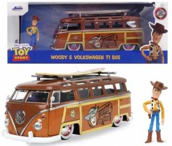 4006333079665 Voiture TOY STORY - WOODY & VOLKSWAGEN TI BUS - 1:24