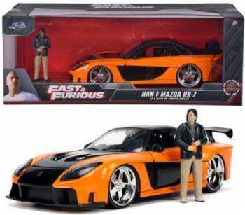 4006333098208 Voiture Fast and furious 25 ans - Han s mazda RX-7 1/24