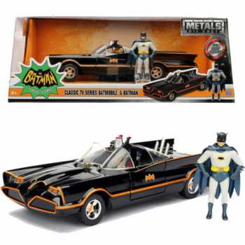 4006333064982 DC Comics - Batmobile 1966 Avec Figurine Metal 1 24