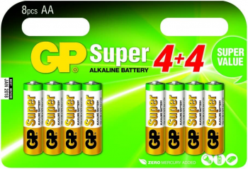 4891199099144 8 Piles AA GP Super LR6 1.5V