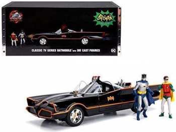 4006333067297 Batman - Batmobile Serie Classic 1966 Avec Figurine Batman Et Robin 1 18