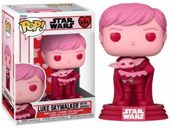 889698601252 Figurine Funko Pop - Star Wars 494 - Luke Skywalker Avec Grogu Valentines