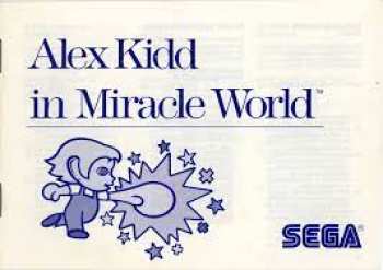 5510111748 Guide / livret  Alex Kidd In A Miracle World Sega