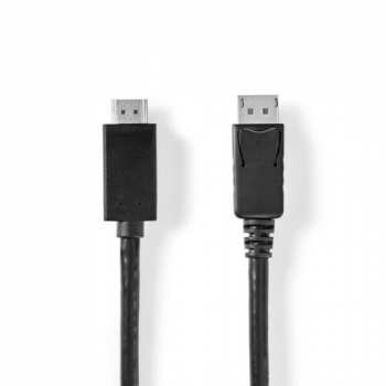5412810322176 Cable Display Port Vers HDMI 2m Nedis 1.4