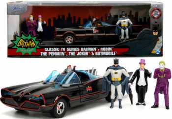4006333081736 DC - Batman, Robin, Le Pingouin, Le Joker & Batmobile - 1:24