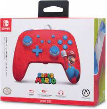 617885025815 Wired Enhanced Controller Mario Whoo - Nintendo Switch