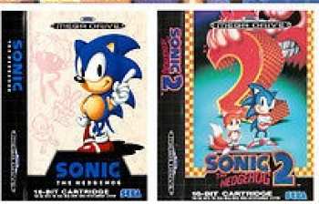 5510113838 Lot 2 Jeux Megadrive - Sonic 1 Et Sonic 2 Megadrive