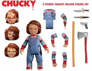 696198181128 CHILD'S PLAY - Figurine Box Set 5 Points Chucky Deluxe Action - 10cm