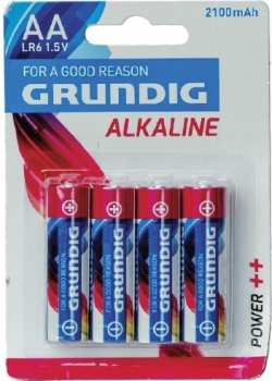 8711252516677 Blister Grundig Alkaline AA 4 Piles 