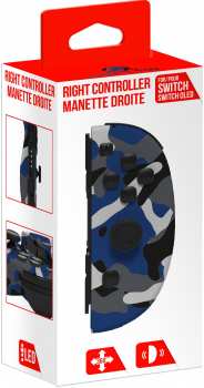 3760178626637 Manette Joy Con Droite Camo Bleu Pour Switch Freaks And Geeks