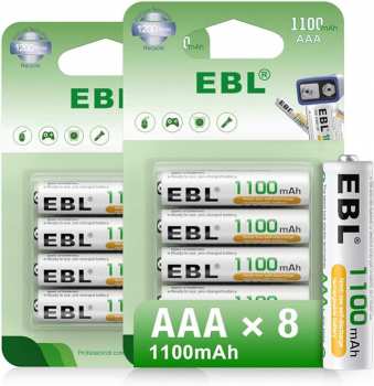 5510115207 Pack 4 Piles AAA 1100mAh EBL