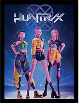 5063457071875 Huntrix - Kpop Demon Hunters - Impression Encadree 45x35cm