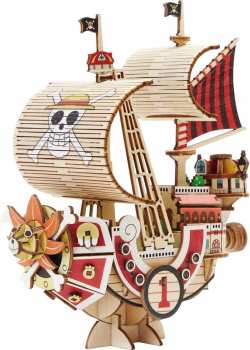 5407009692574 Thousand Sunny - One Piece - Wood Model Kit 13.2x6.4x14.5cm