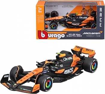 8719247973368 Vehicule Miniature F1 Mclaren MCL 38 Lando Norris BBurago 1 64