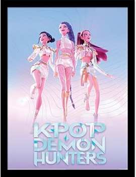 5063457072094 Trio - Kpop Demon Hunters - Impression Encadree 45x35cm