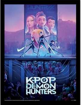 5063457072063 Key Art - Kpop Demon Hunters - Impression Encadree 45x35cm