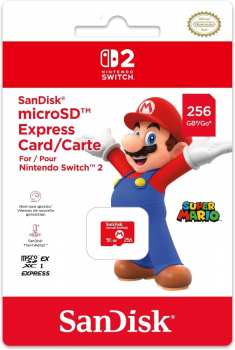 5510116657 Carte MicroSD Express 256GB Version Mario Switch 2 ++