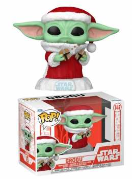 889698800099 MANDALORIAN HOLIDAY - POP Star Wars N° 747 - Grogu (Santa)