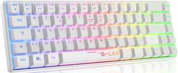 3760162067583 Clavier Gaming Semi Mecanique G Lab Hydrogen Blanc Azerty Francais