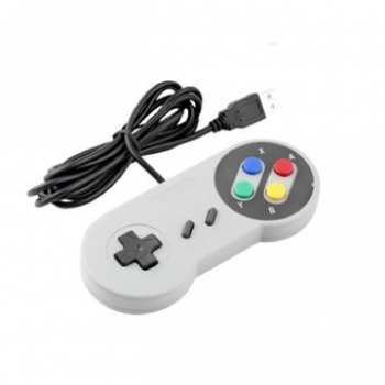 3701625913481 Manette USB Pour PC En Forme De Manette SNES