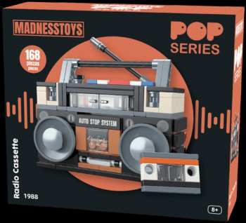 8435691400235 POP SERIES - Kit de Construction - Radio Cassette Boombox 1988 - 168pc