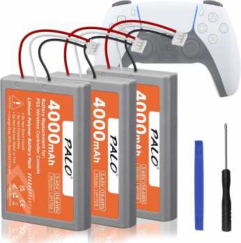 5510117043 Lot 3 Batterie De Remplacement Pour Manette PS5 Au Lithium 4000mAh